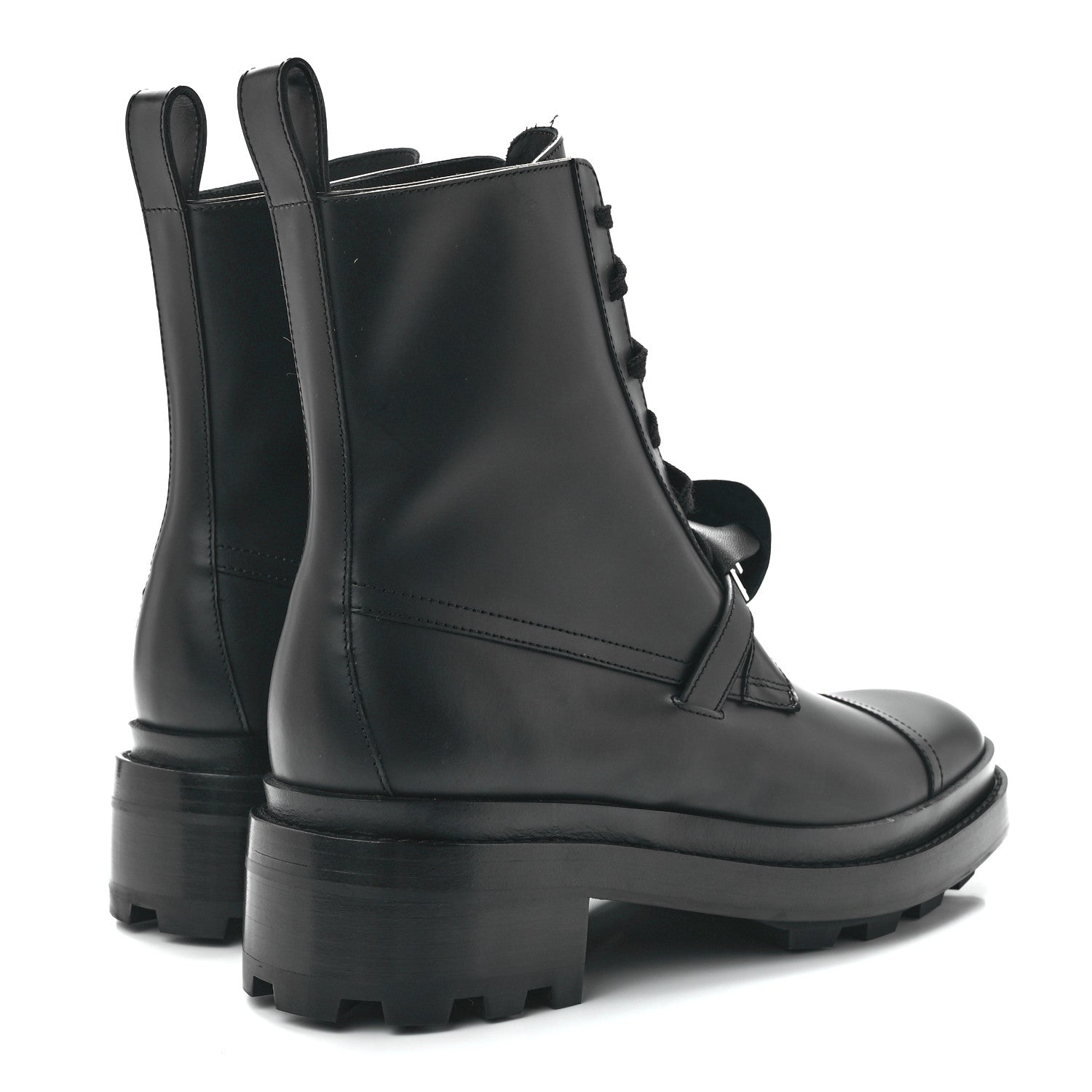 Hermes Glossed Calfskin Funk Ankle Boots 38 Black 4 of 9