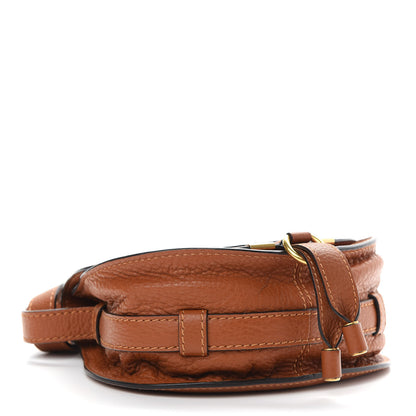 Chloe Calfskin Mini Marcie Round Crossbody Bag Tan 4 of 8