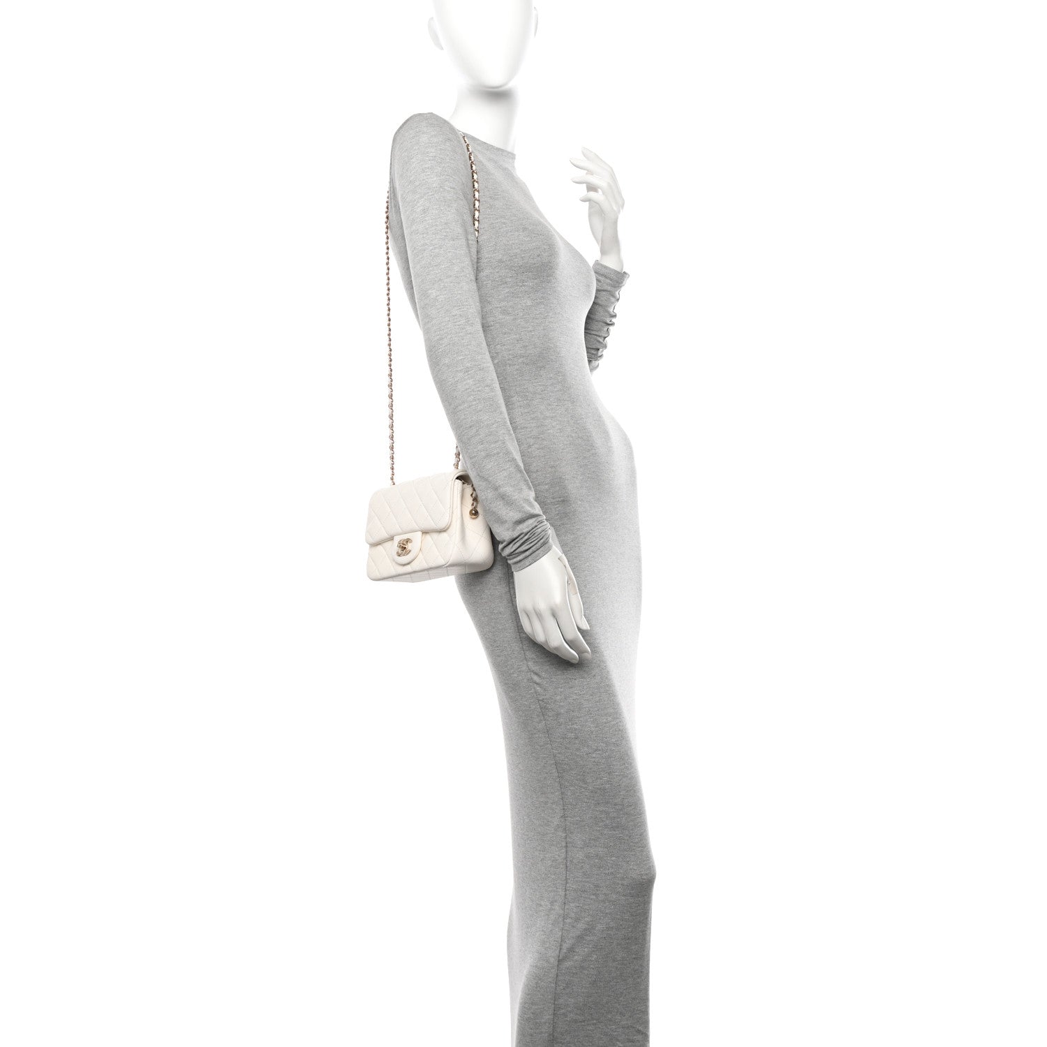 Chanel Lambskin Quilted Mini Pearl Crush Flap White 2 of 10