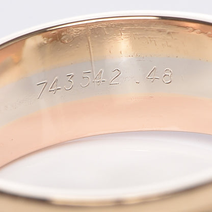 Cartier 18K Pink Yellow White Gold C De Ring 48 4.5 5 of 5