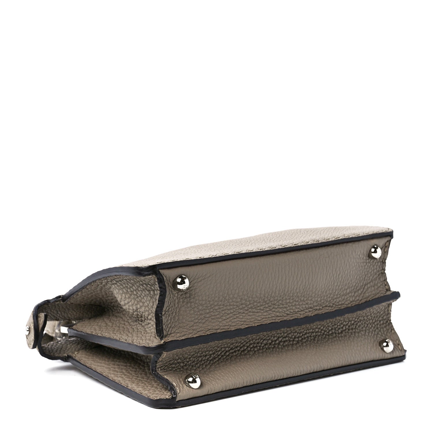Fendi Cuoio Romano Selleria Chamois Small Peekaboo I SEE U Satchel Corda Camelia Cipria 4 of 11