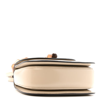 Gucci Boarded Dyana Lux Calfskin Web Small Bamboo 1947 Top Handle Bag Oatmeal 4 of 14