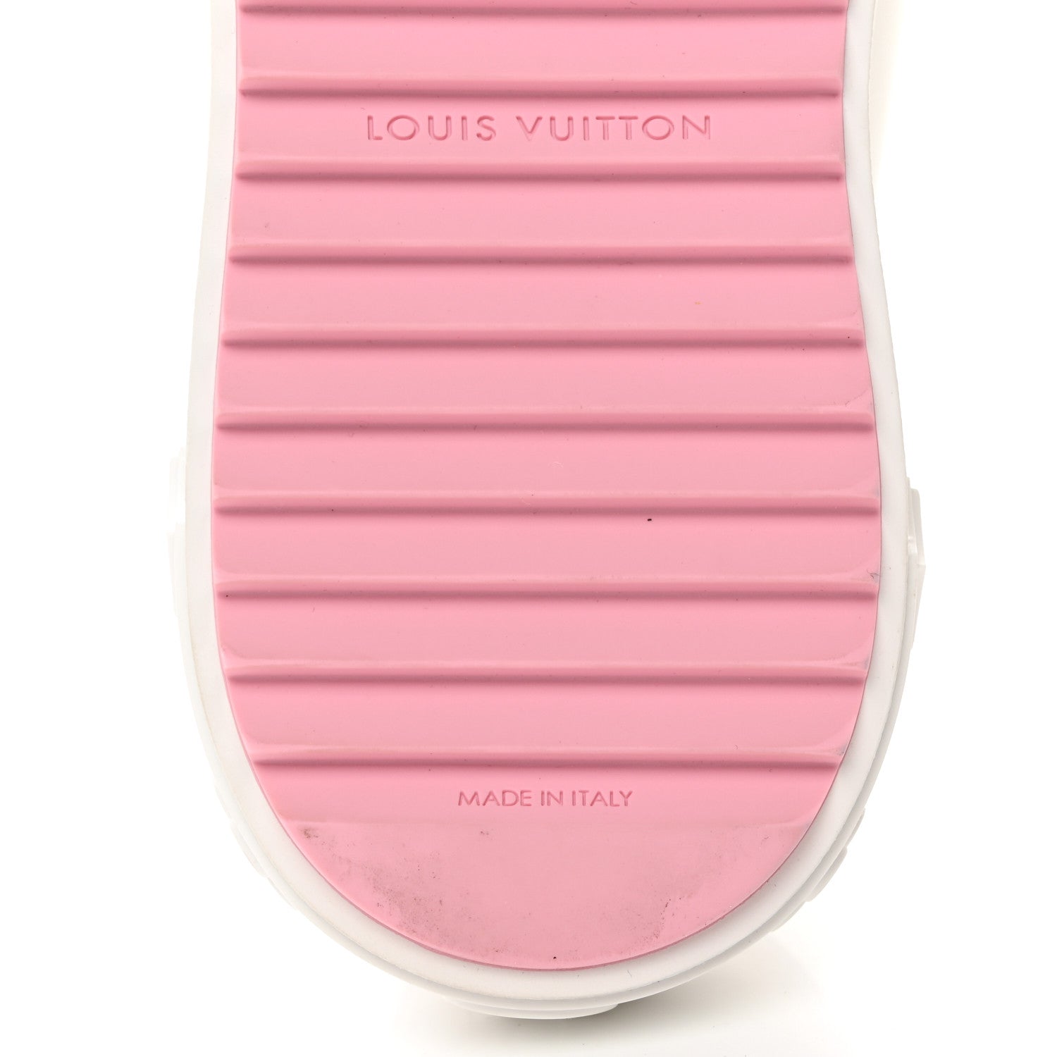 Louis Vuitton Lambskin Embossed Monogram Time Out Sneakers 39.5 White Pink 6 of 8