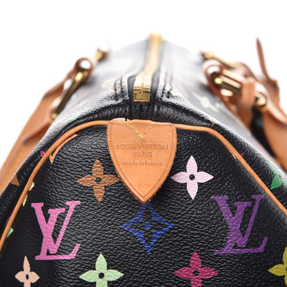 Louis Vuitton Monogram Multicolor Keepall 45 Black 6 of 9