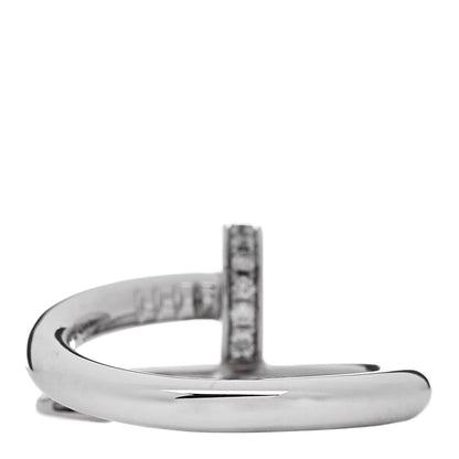 Cartier 18K White Gold Diamond Juste Un Clou Ring 51 5.75 3 of 6