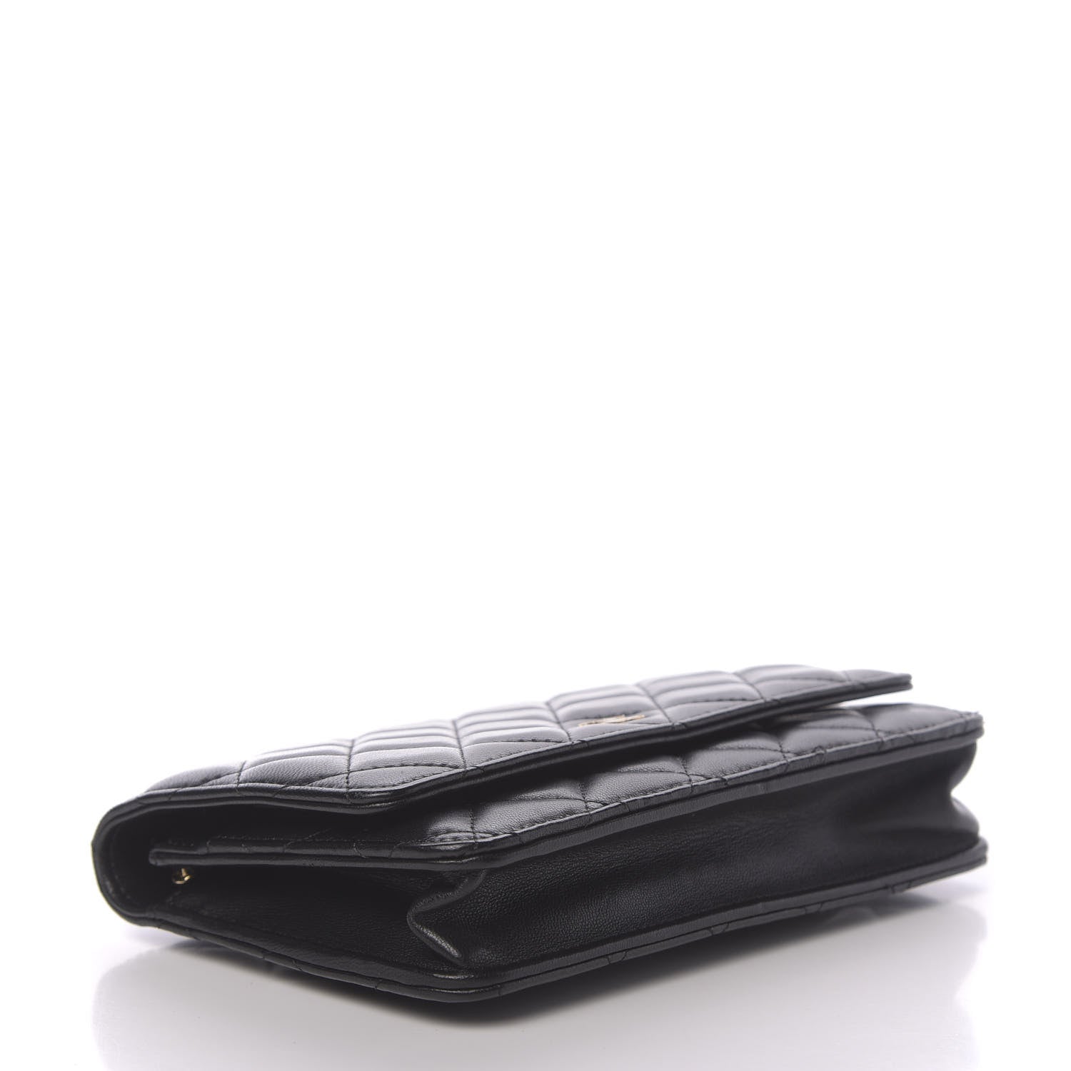 Chanel Lambskin Quilted Wallet On Chain WOC Black 4 of 13