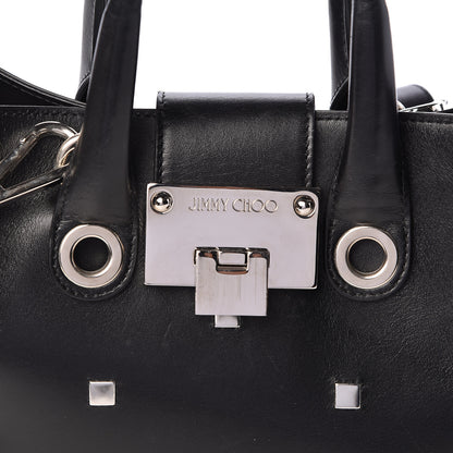 Jimmy Choo Calfskin Studded Small Riley Black 8 of 10