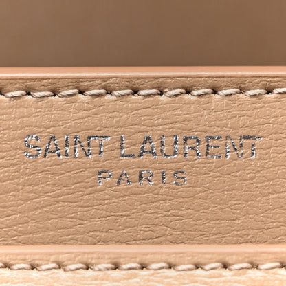 Saint Laurent Calfskin Medium Monogram Sunset Dark Beige 6 of 10