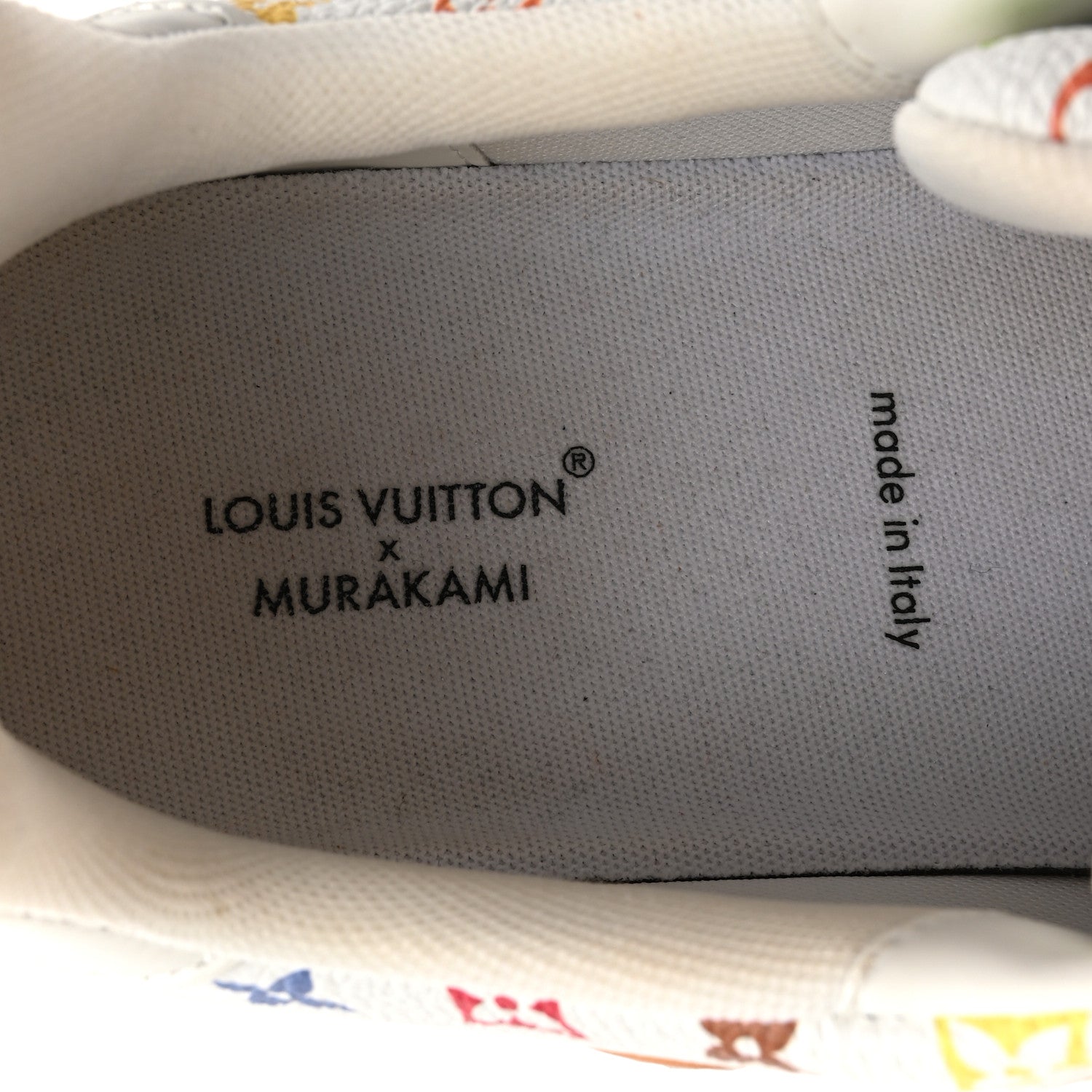 Louis Vuitton LV X TM Calfskin Monogram Multicolor Womens LV Trainer Sneakers 39 White 9 of 10