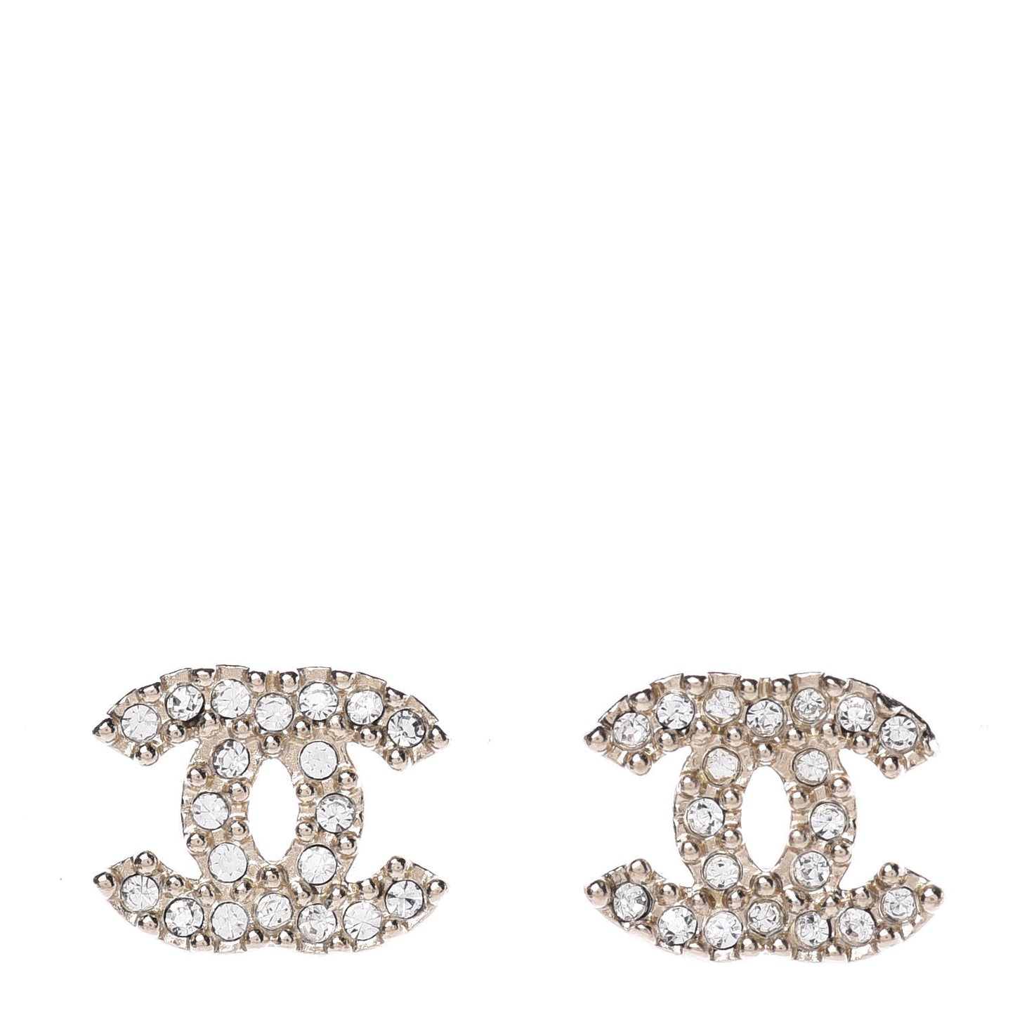 Crystal CC Earrings Gold