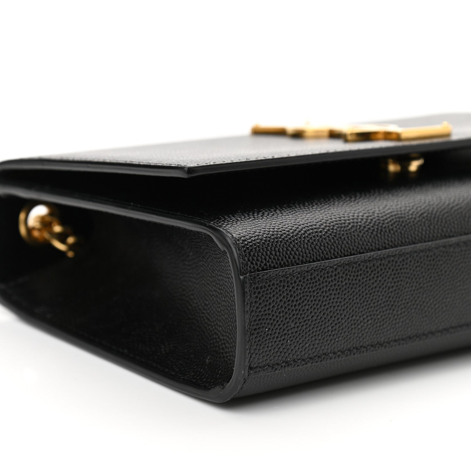 Saint Laurent Grain De Poudre Small Monogram Kate Satchel Black 8 of 10