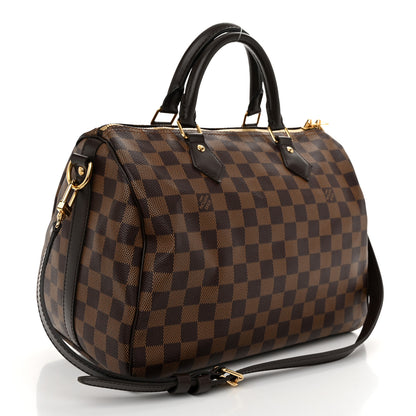 Louis Vuitton Damier Ebene Speedy Bandouliere 30 3 of 9
