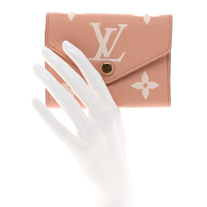Louis Vuitton Empreinte Monogram Giant Victorine Wallet Rose Trianon Creme 2 of 7