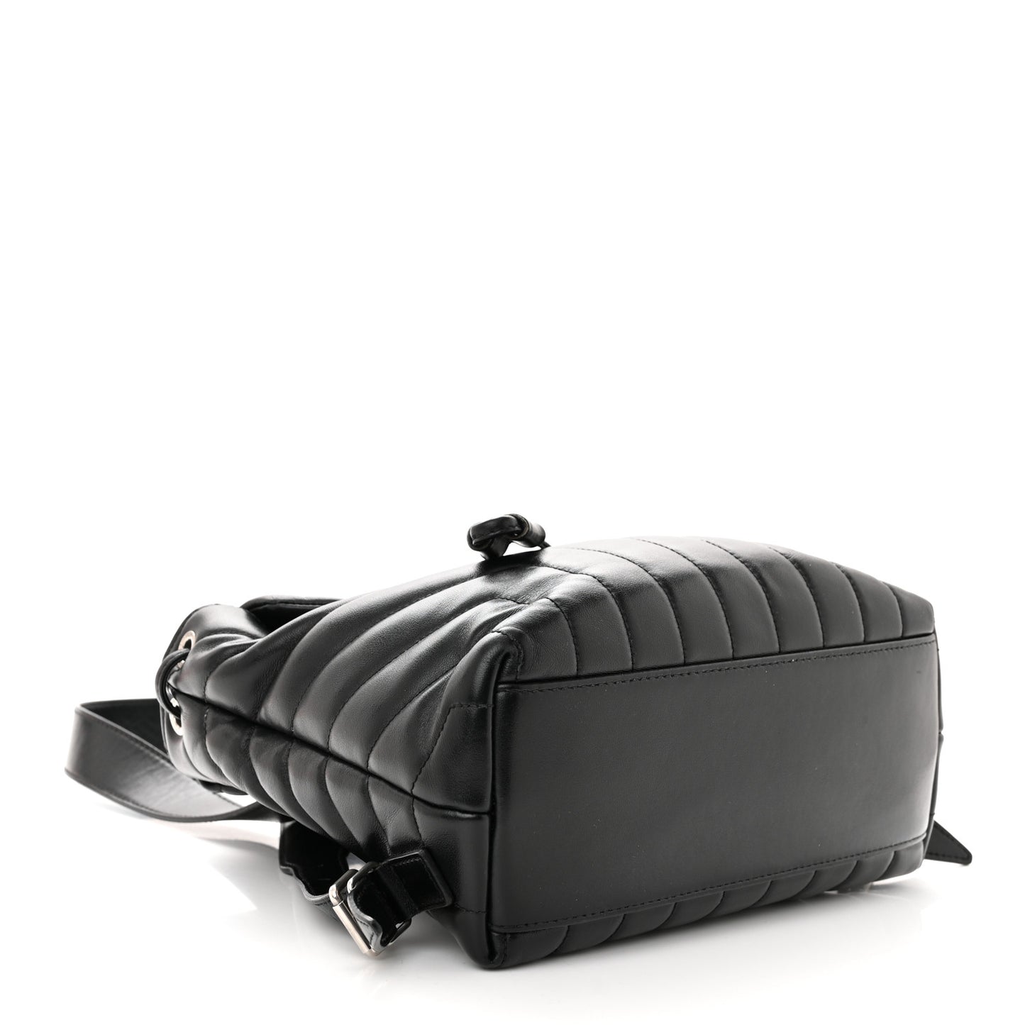 Calfskin Y Quilted Monogram Small Loulou Backpack Black