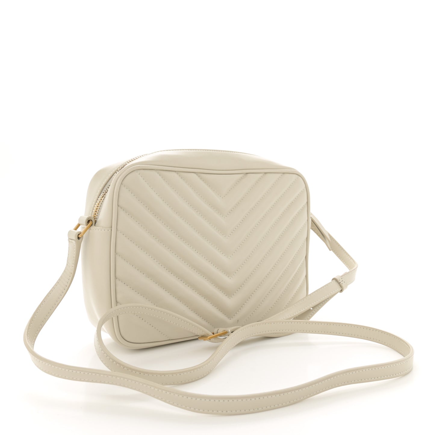 Calfskin Matelasse Monogram Lou Camera Bag Crema Soft