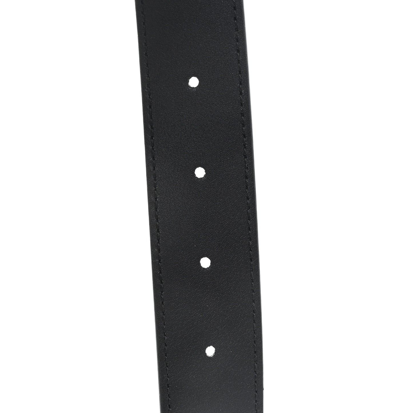 Patent Calfskin Crystal Interlocking G Belt 80 32 Black