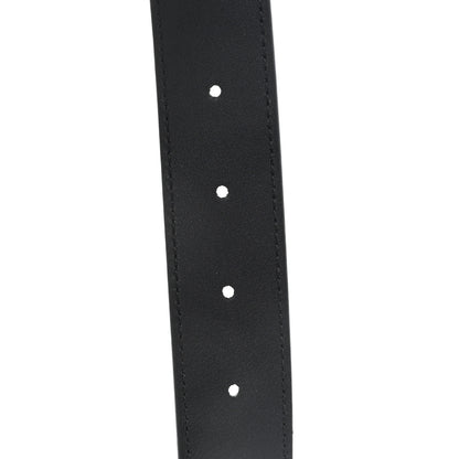 Gucci Patent Calfskin Crystal Interlocking G Belt 80 32 Black 4 of 4