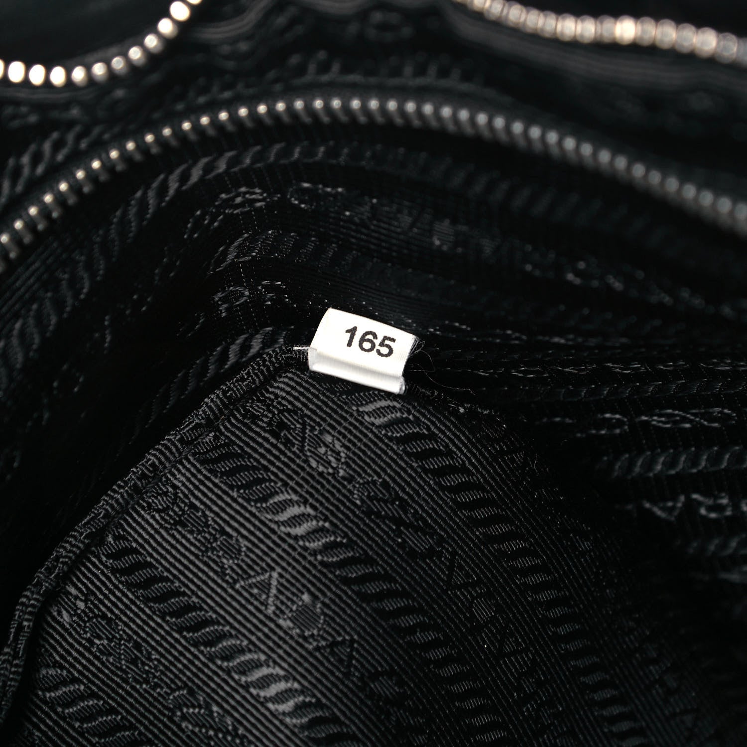 Prada Nappa Ruffle Pochette Bag Black 7 of 9