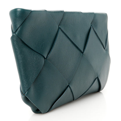 Bottega Veneta Nappa Maxi Blown Up Intrecciato Pouch Clutch Raintree 3 of 8