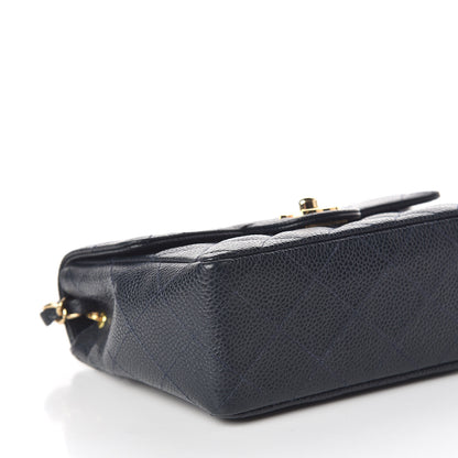 Chanel Caviar Quilted Mini Square Flap Navy 6 of 11