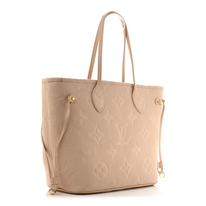 Louis Vuitton Empreinte Monogram Giant Neverfull MM Sand 4 of 14