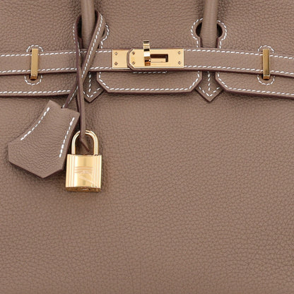 Hermes Togo Birkin 25 Etoupe 8 of 10