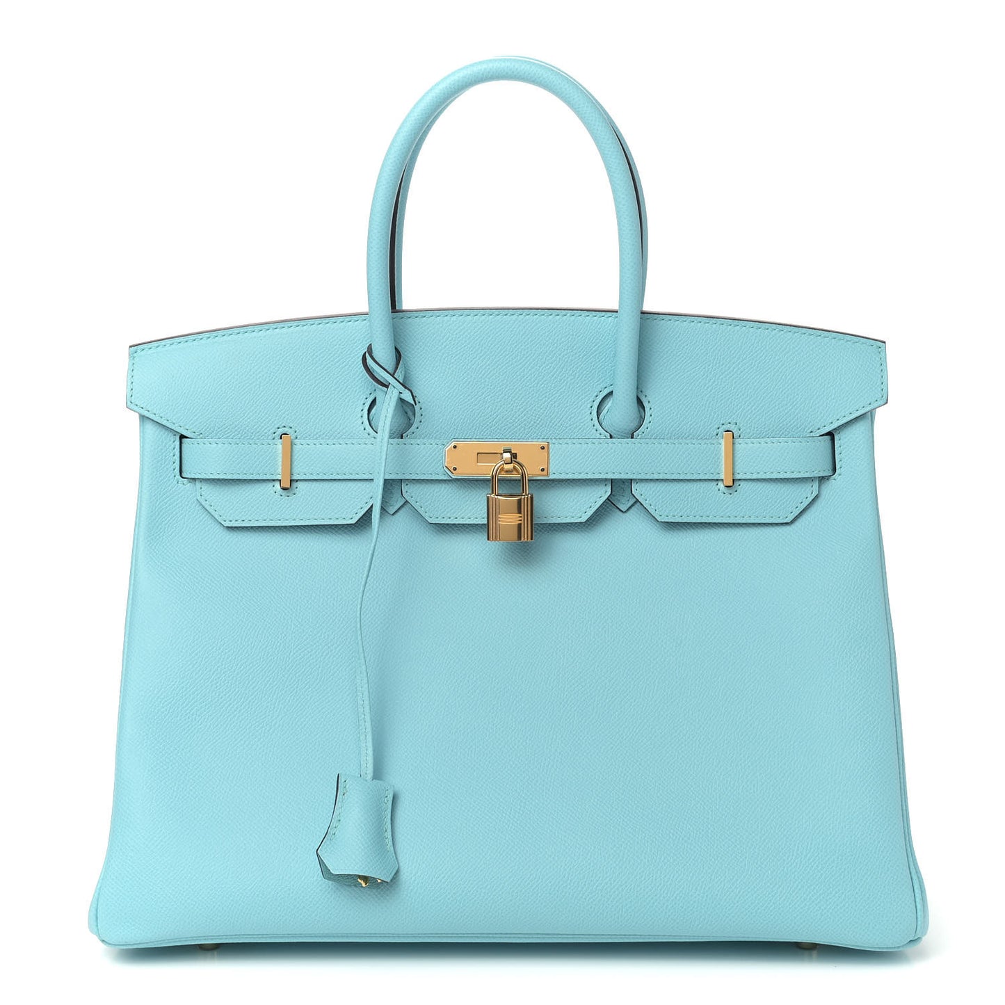 Epsom Birkin 35 Bleu Atoll
