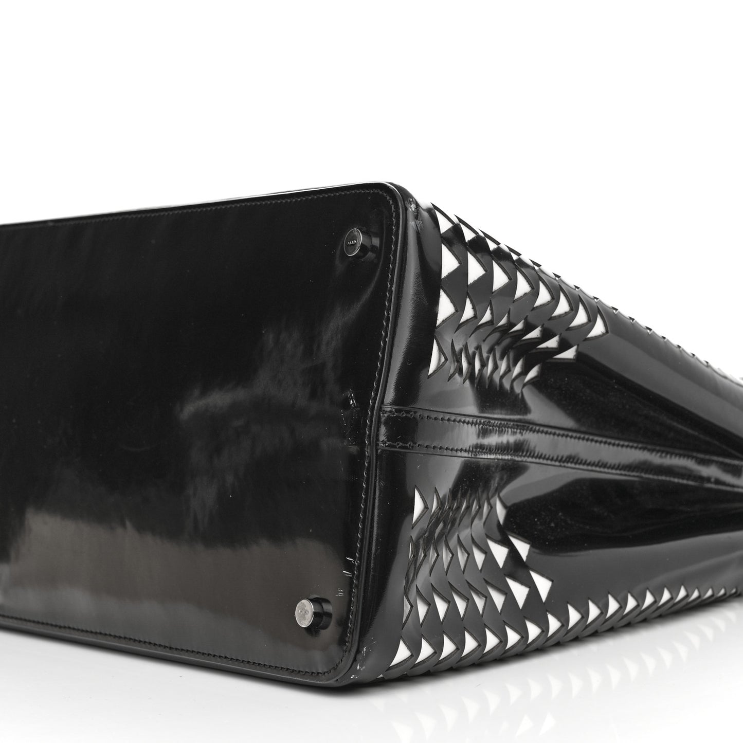 Patent Laser Cut Tote Black