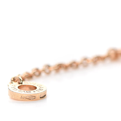 Bulgari 18K Rose Gold Diamond B.Zero1 Pendant Necklace 5 of 7