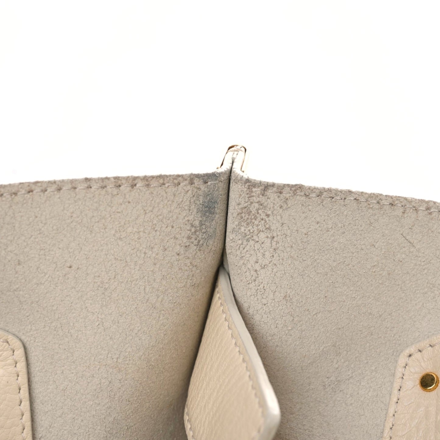 Smooth Calfskin Medium Vick Tote Off White