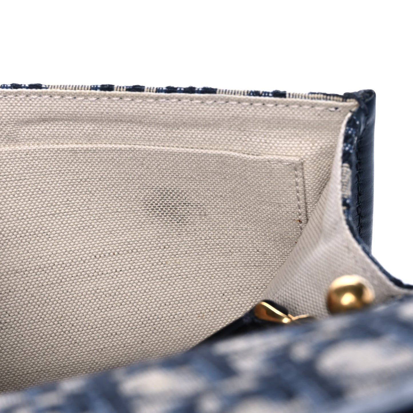 Oblique DiorAddict Flap Bag Navy Blue