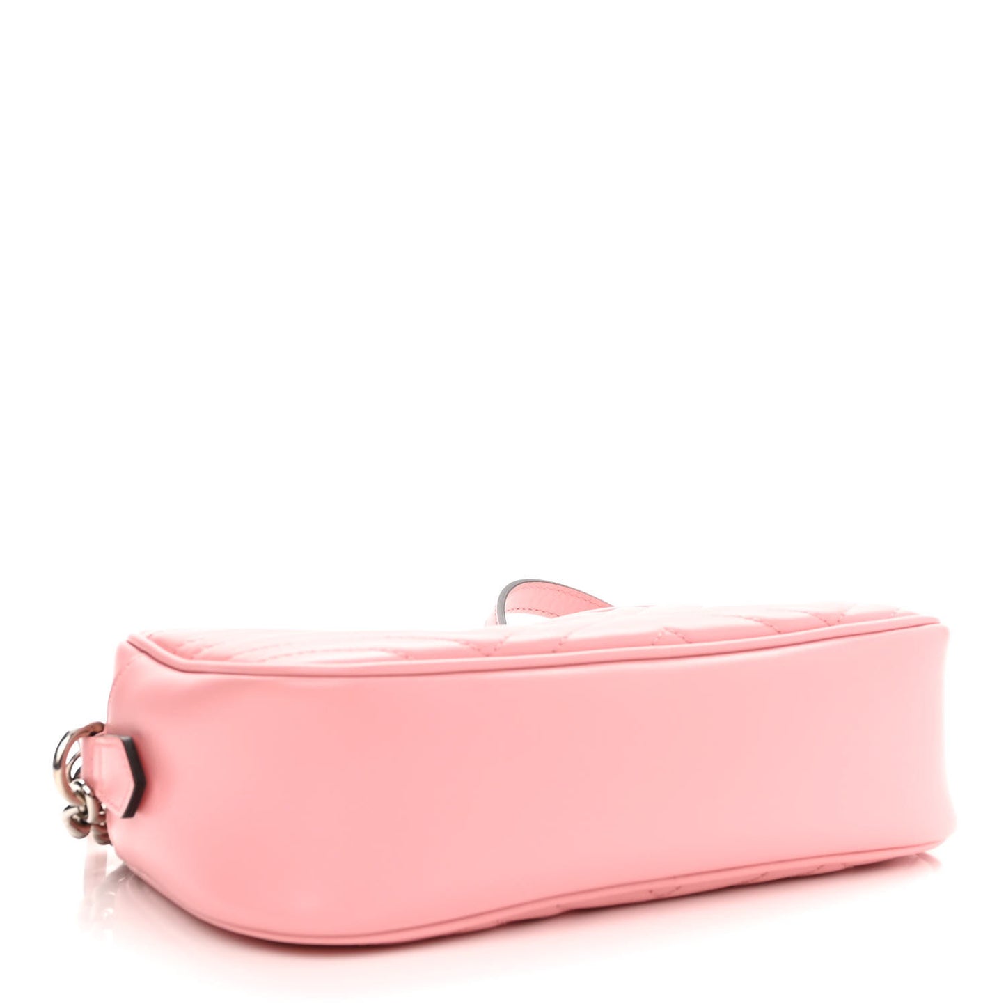 Calfskin Matelasse Small GG Marmont Chain Shoulder Bag Wild Rose