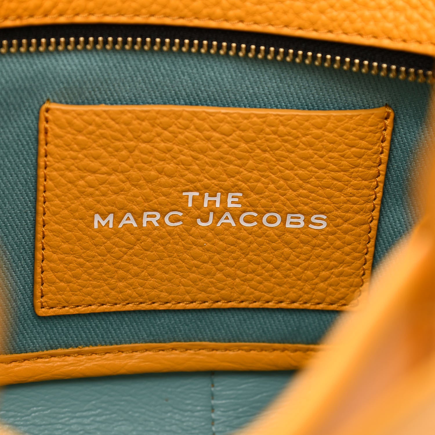 Marc Jacobs Grained Calfskin Small The Tote Bag Artisan Gold 6 of 11