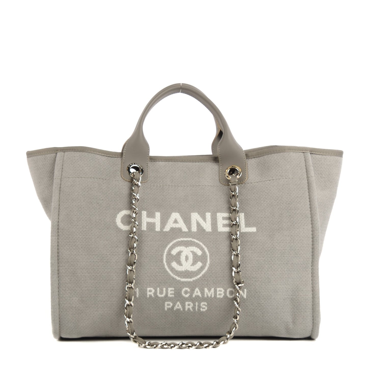 Canvas Deauville Large Tote Grey