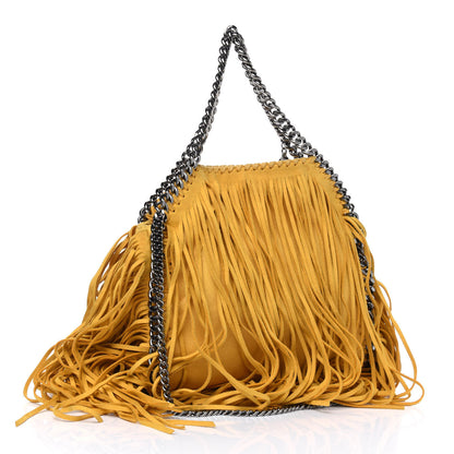 Stella McCartney Shaggy Deer Fringe Mini Falabella Tote Yellow 3 of 5