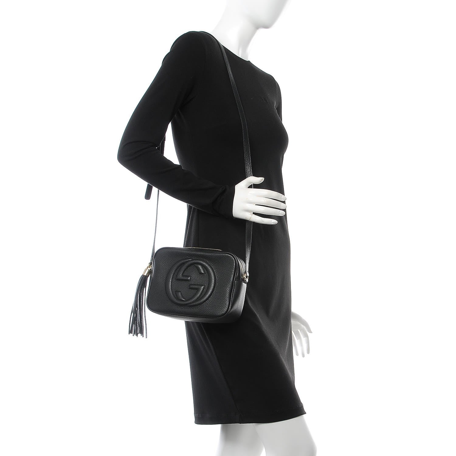 Gucci Pebbled Calfskin Small Soho Disco Bag Black 2 of 8