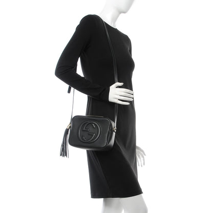 Gucci Pebbled Calfskin Small Soho Disco Bag Black 2 of 8