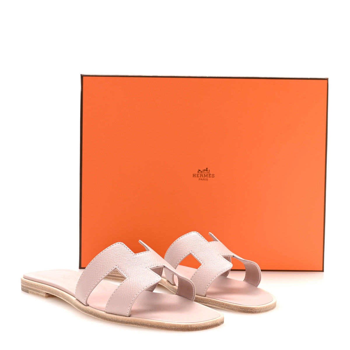 Hermes Epsom Oran Sandals 35.5 Beige Perlino 9 of 9
