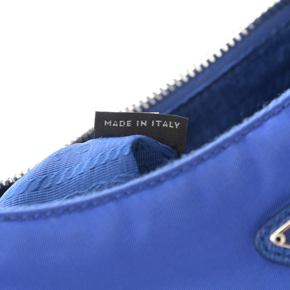 Prada Nylon Re-Edition 2005 Shoulder Bag Indaco 7 of 12