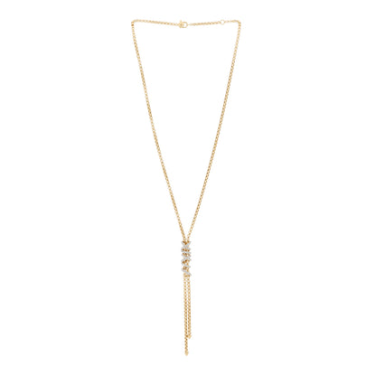 David Yurman 18K Yellow Gold Diamond Helena Y Necklace 2 of 4