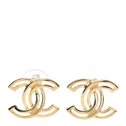 Chanel Metal Obazine CC Earrings Gold 1 of 4