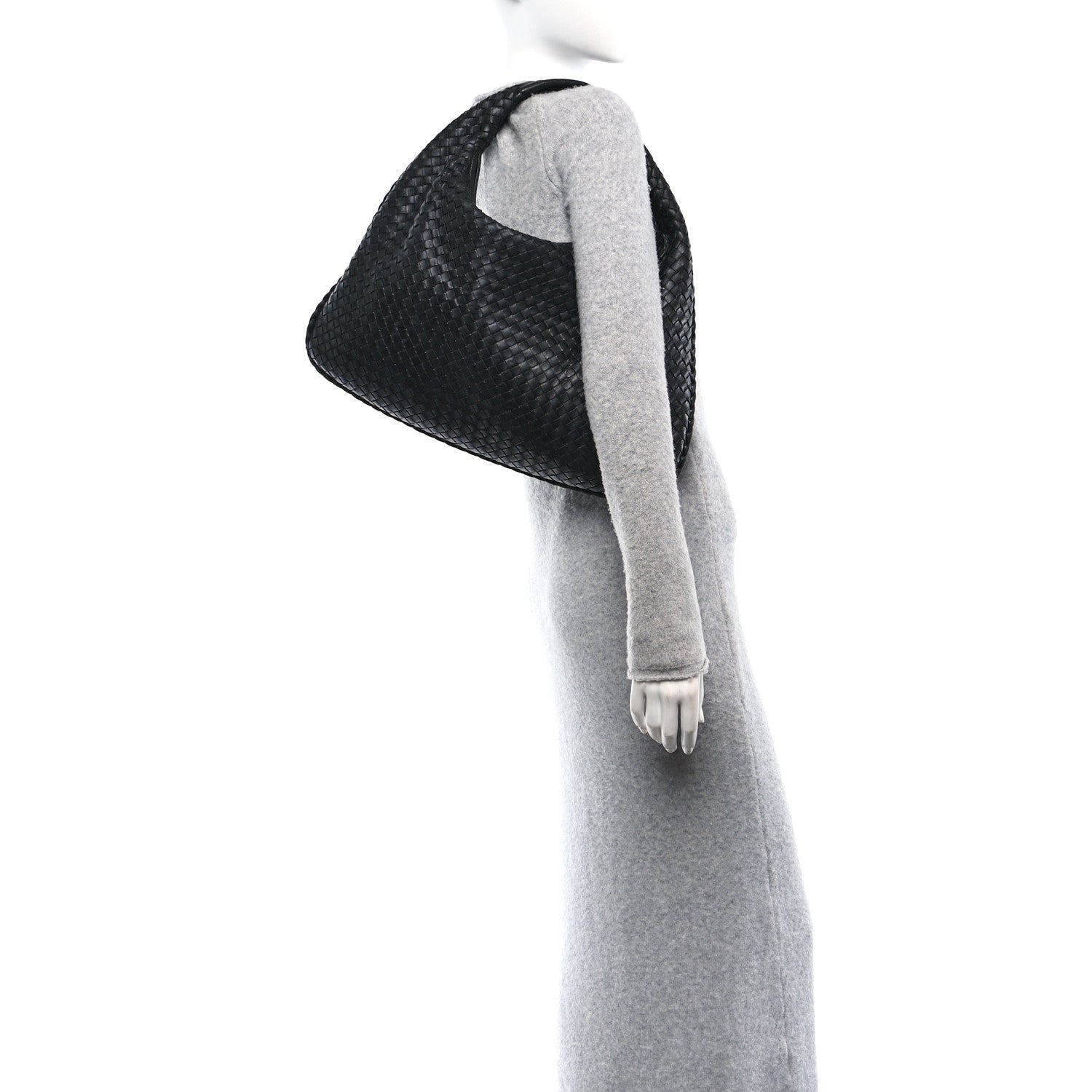 Bottega Veneta Nappa Intrecciato Large Veneta Hobo Black 2 of 10