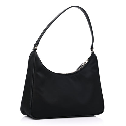 Prada Tessuto Nylon Saffiano Mini Re-Edition 2005 Bag Black 3 of 8