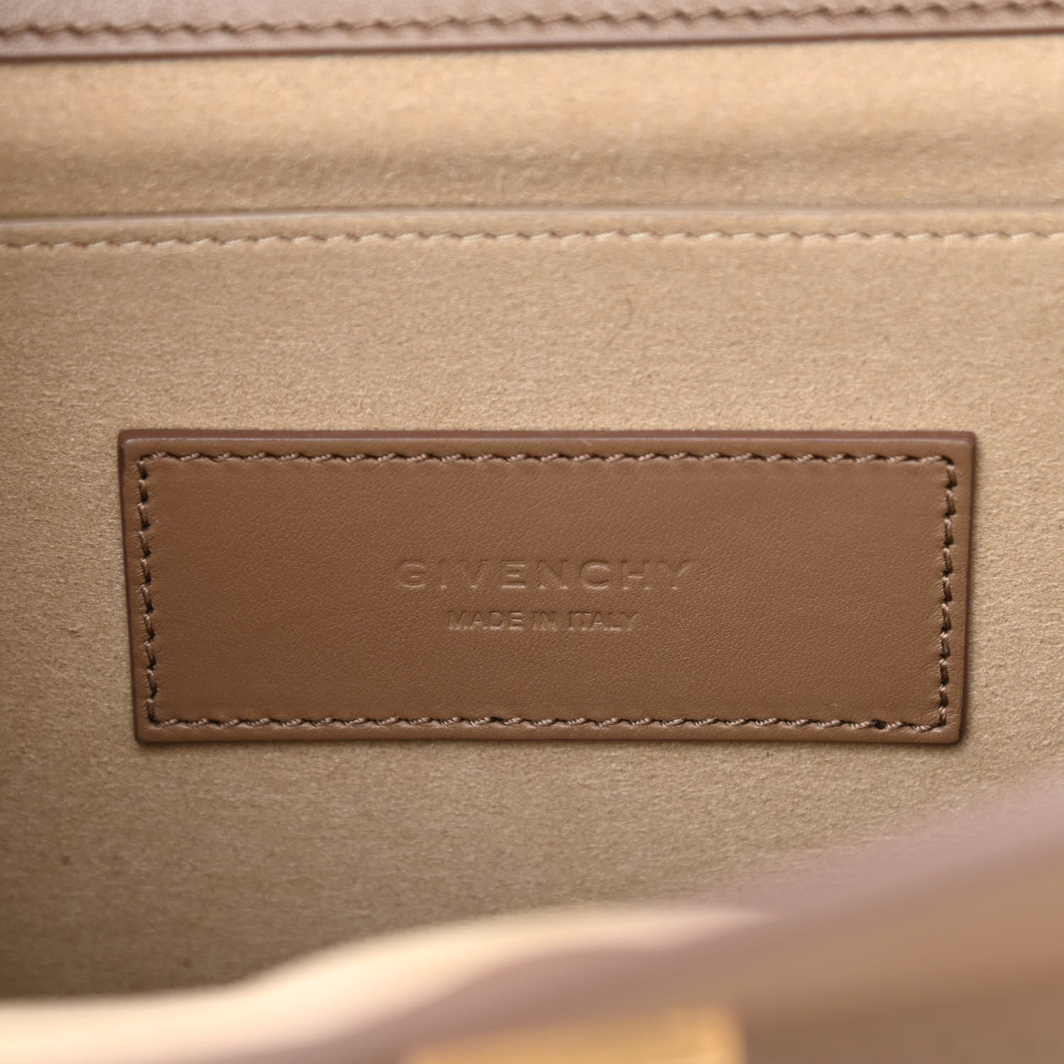 Givenchy Calfskin Large Whip Top Handle Shoulder Bag Taupe 6 of 8
