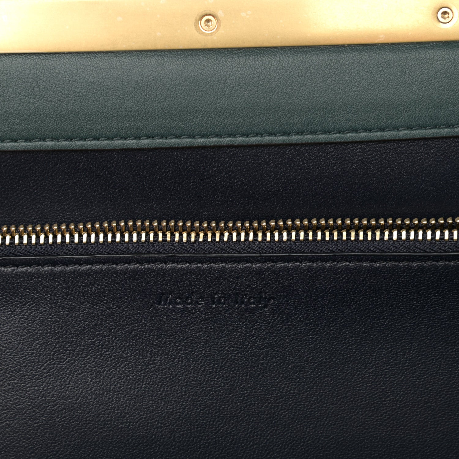 Celine Smooth Calfskin Medium Clasp Shoulder Bag Forest 7 of 11