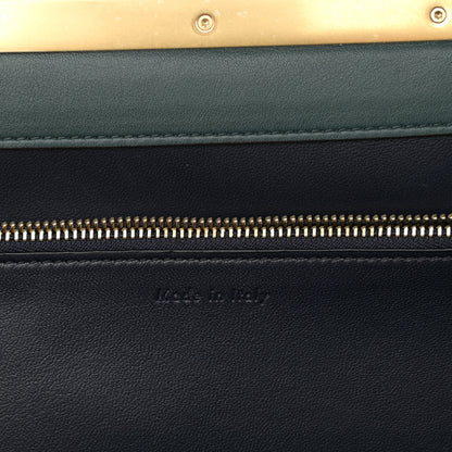Celine Smooth Calfskin Medium Clasp Shoulder Bag Forest 7 of 11