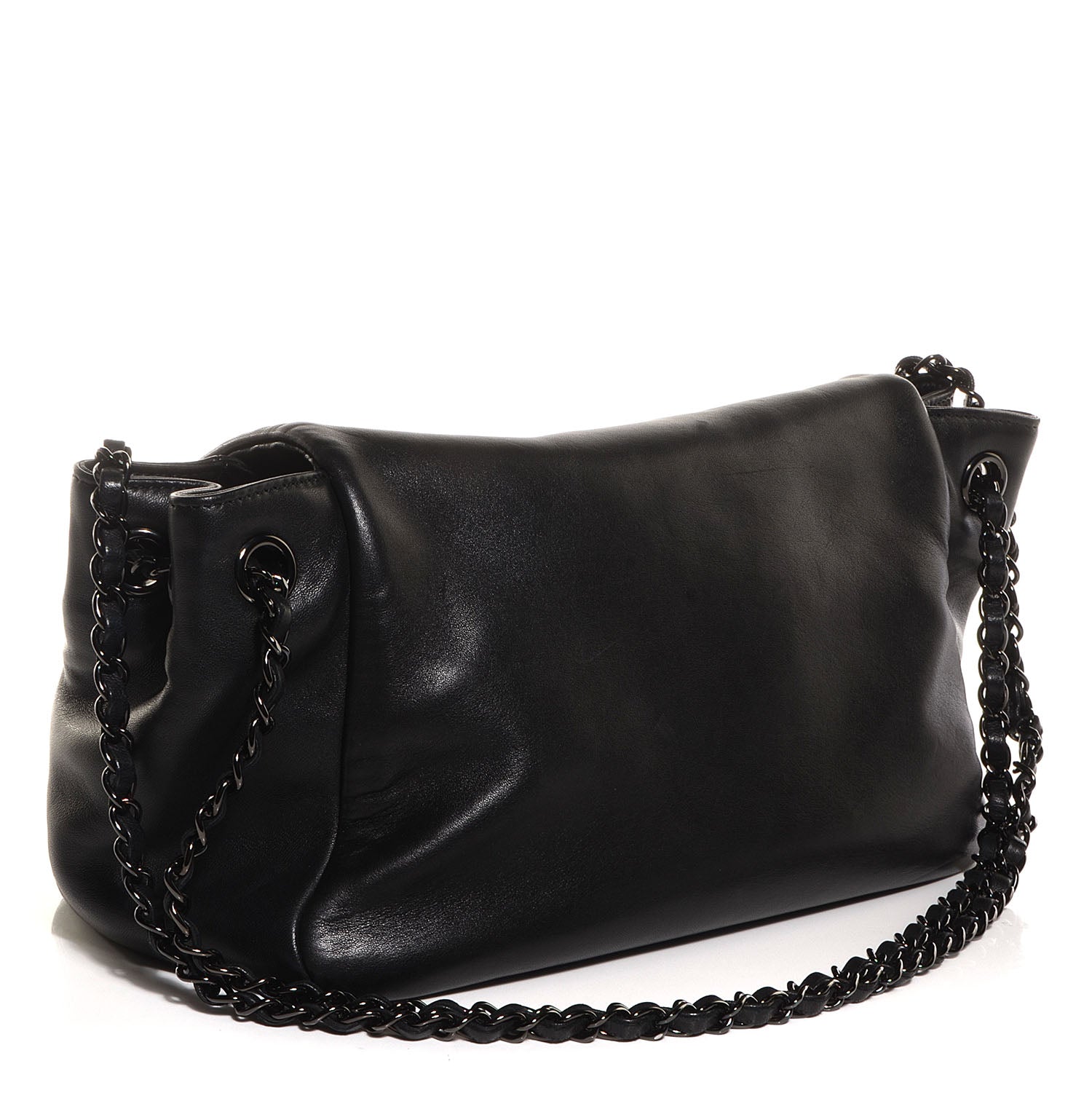 Chanel Lambskin Studded Accordion CC Flap Black 3 of 7
