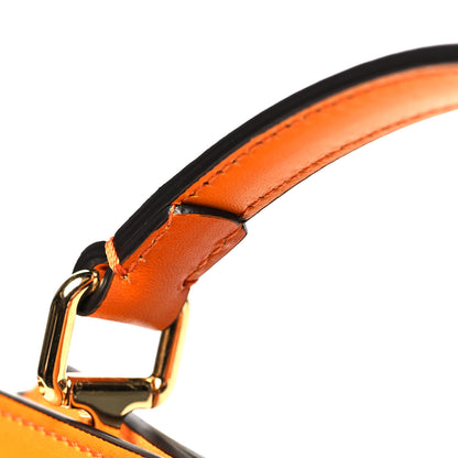 Fendi Vitello King Tamponato Medium Peekaboo I SEE U East West Satchel Clementine 11 of 12