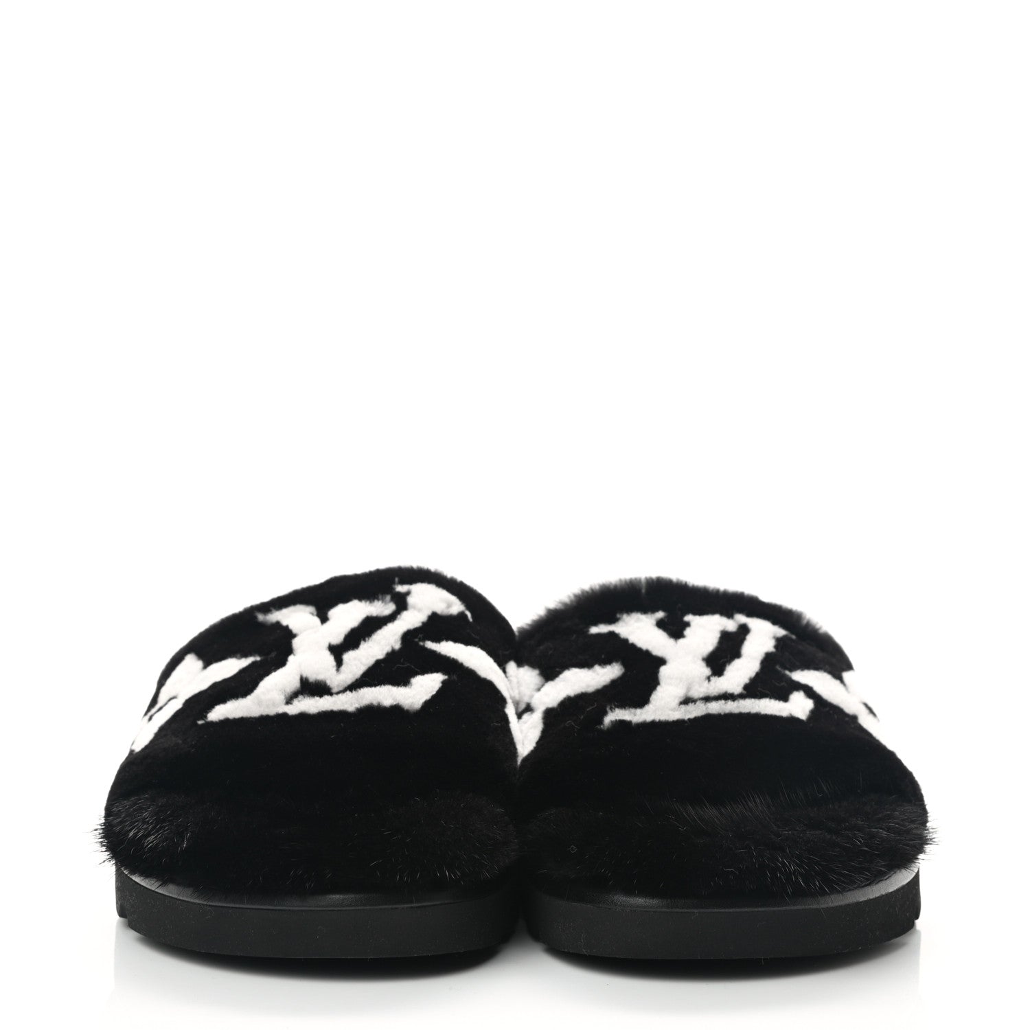 Louis Vuitton Mink Pool Pillow Comfort Mule 38 Black 2 of 8