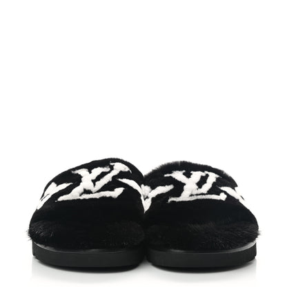 Louis Vuitton Mink Pool Pillow Comfort Mule 38 Black 2 of 8